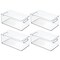 mDesign Slim Plastic Bathroom Storage Container Bin, 5" Wide, 4 Pack